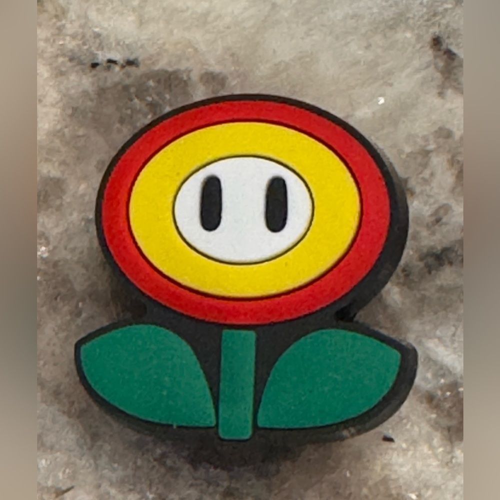 Mario Flower Croc Charm - OS